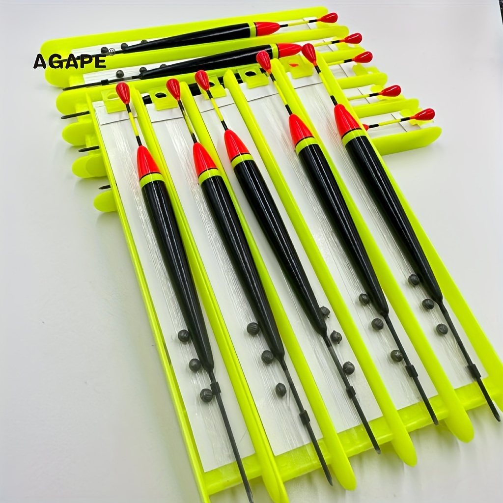 10pcs Floating Fishing Bobbers Set - Long Tail Waggler Floats For Lake