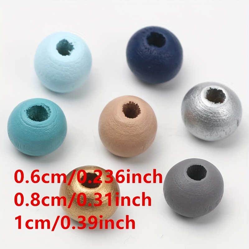  DJHK docor 10mm Craft Beads with Holes Round Bead for Jewelry  Making for Bracelets Necklace Bracelet Beads Jewelry Accessories Handmade  DIY Crafts,Brown and White : Everything Else