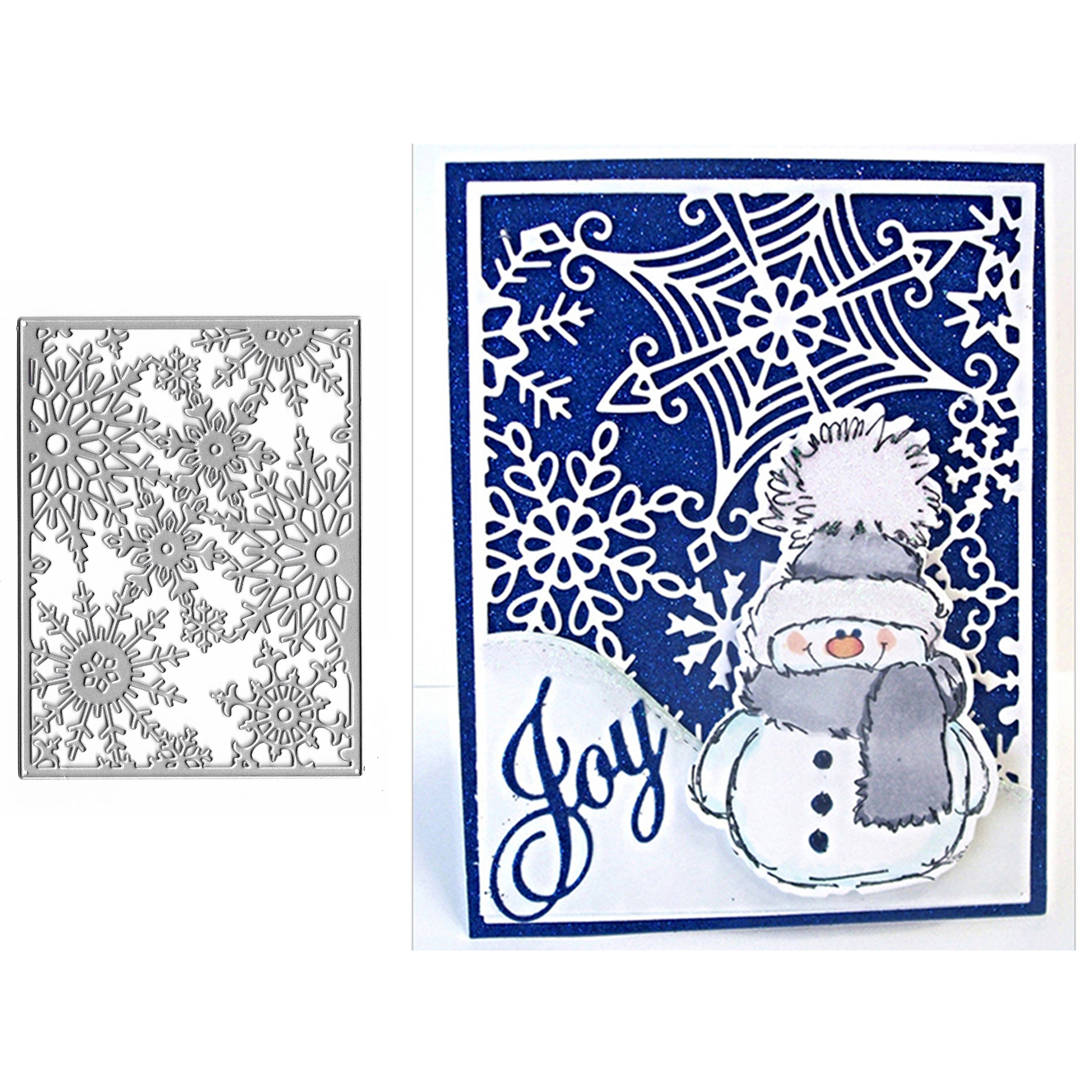 OBUY Christmas Snowflake DIY Craft Hollow Layering Stencils for Wall  Painting Scrapbooking Stamp Album Decorative Embossing Paper Card