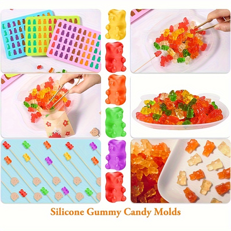 Dinosaur Gummy Molds, Gummy Bear Mold, Mini Silicone Candy Mold, Chocolate Gummy  Molds, Burette, Great For Diy Non-stick Silicone Mold (dinosaur/teddy Bear)  - Temu