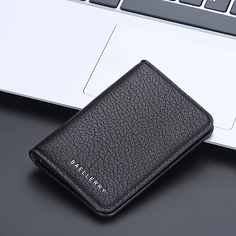 TEMU 1pc New Men's Card Holder, Multiple Card Slots Simple Thin Wallet