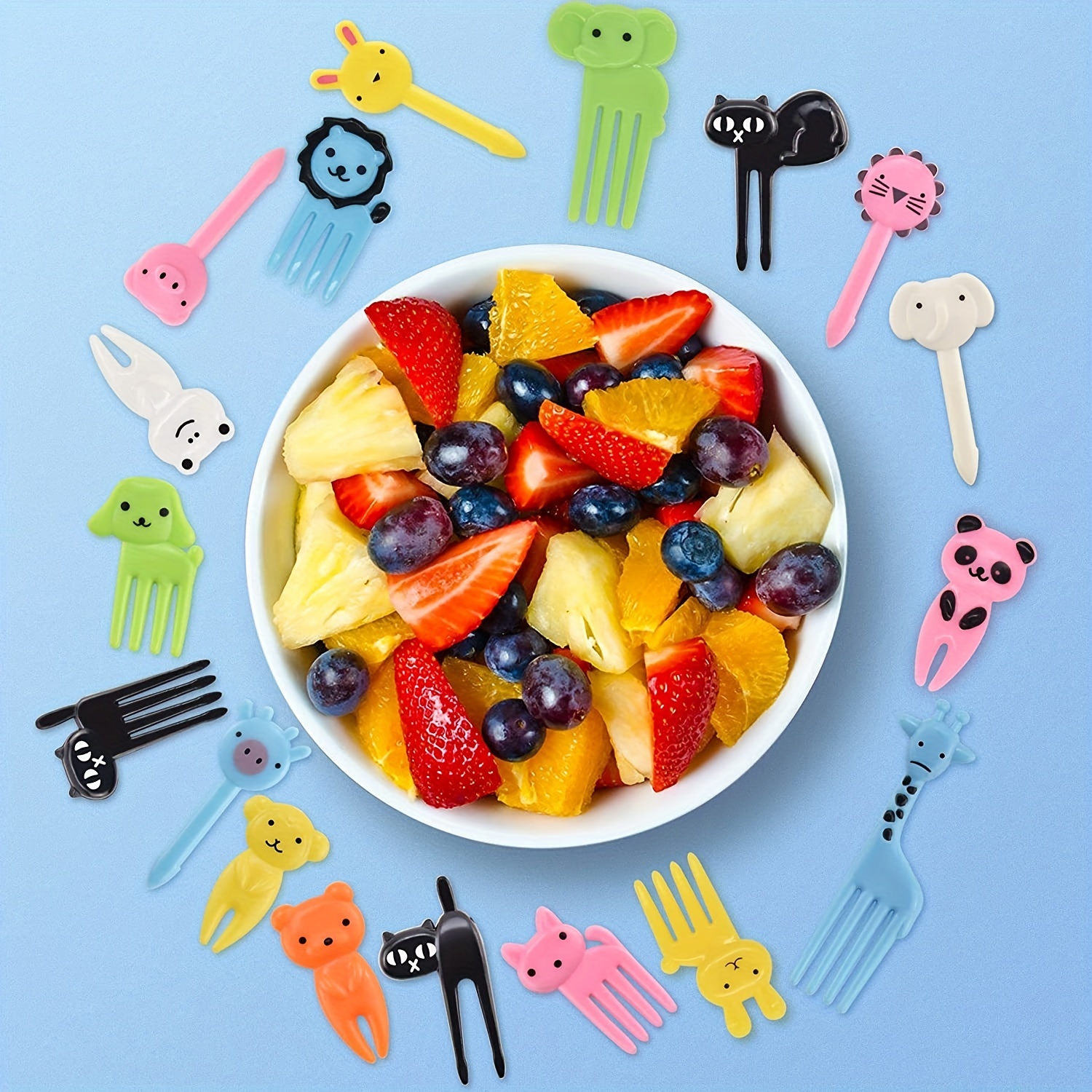 Bento Food Picks, Bento Lunchbox Accessories, Kids Lunch Picks, Cute Mini  Forks for Fruits, Lunchbox Accessories for Kids 