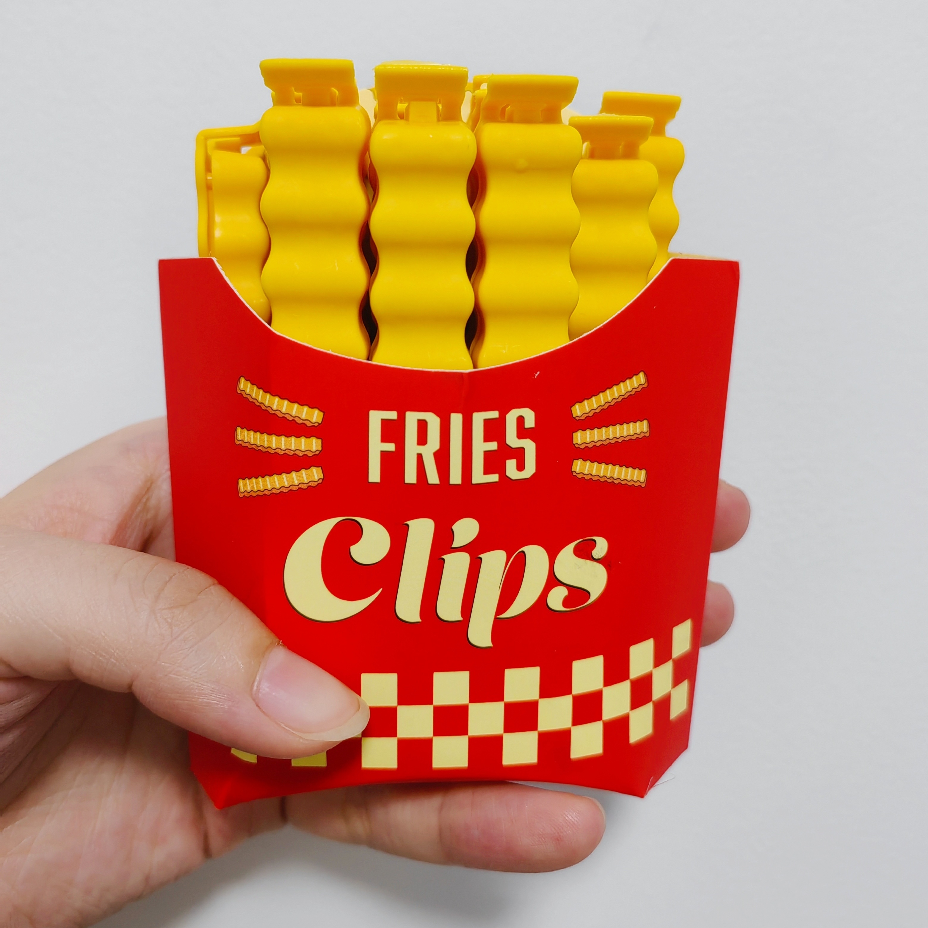 Cute French Fries Sealing Clip, Plastic Sealing Clip, Snack Bag