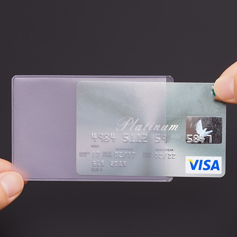 10 Stück Transparente PVC-Hülle Für Ausweiskarten, Bank- Und  Buskarten-Schutzhülle, Antimagnetisch