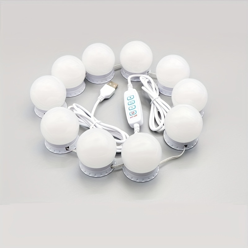 Sans Marque Kit 10 Ampoules Autocollants de Coiffeuse - LED - 5.10 mètres à  prix pas cher