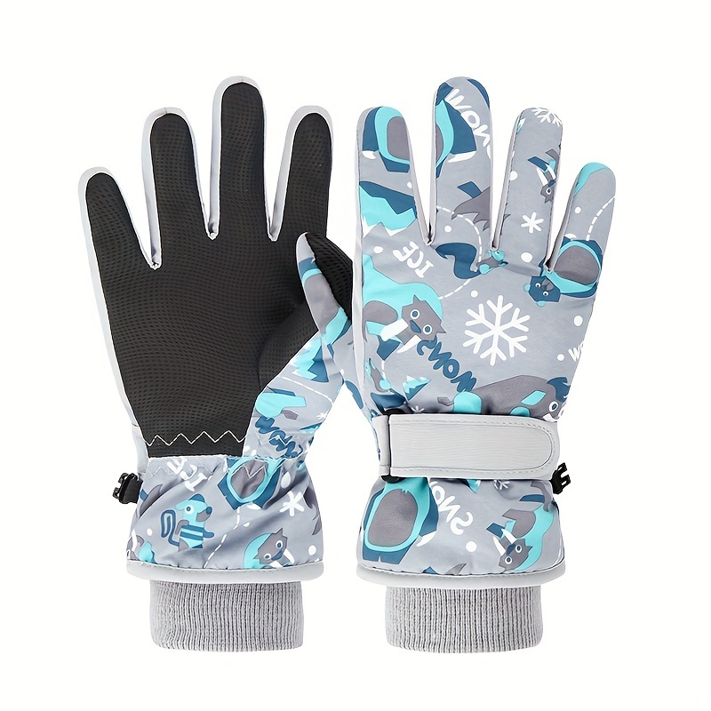 Childrens Skiing Gloves For Autumn And Winter Warm Keeping Gloves