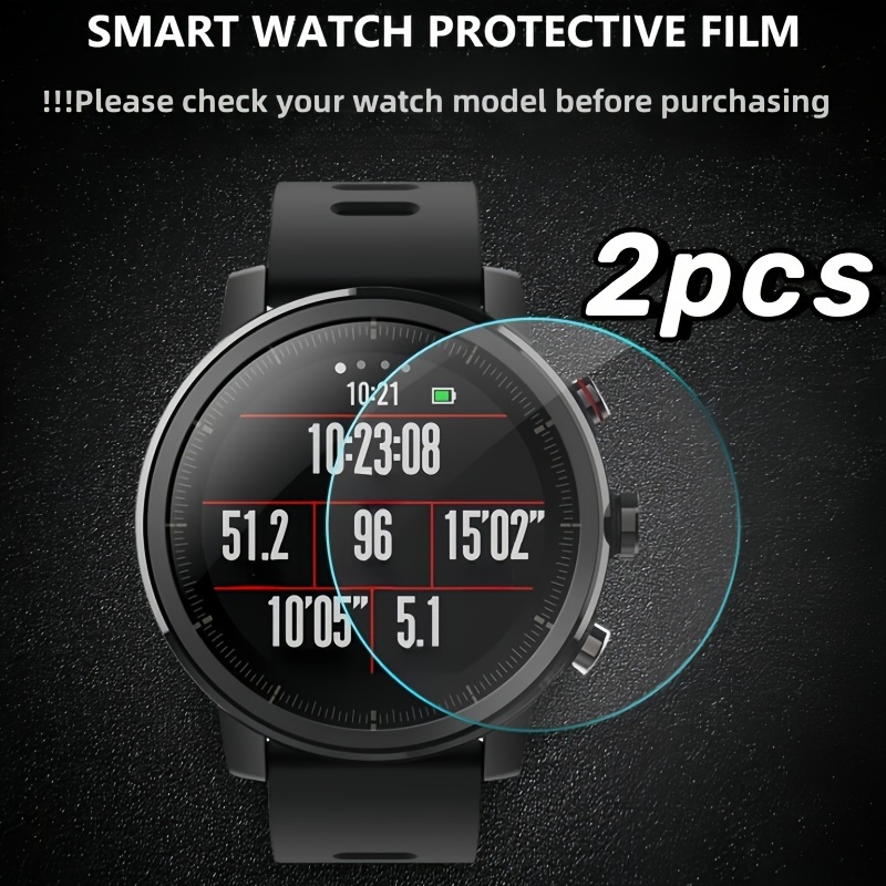 Pour Garmin Venu 3S PC + Film trempé Étui de protection de montre intégré  (Transparent)