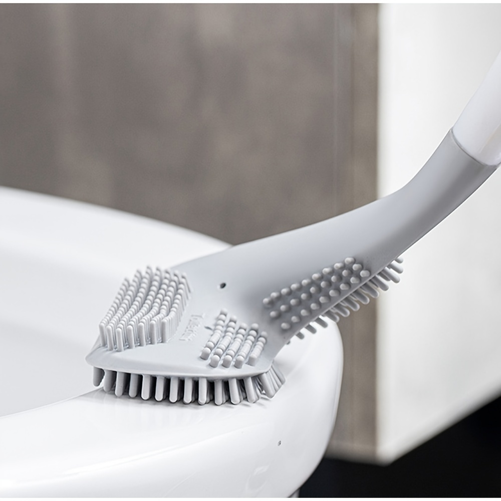 Hair Brush Toilet Brushes with Holder Set Wall-Mounted Long