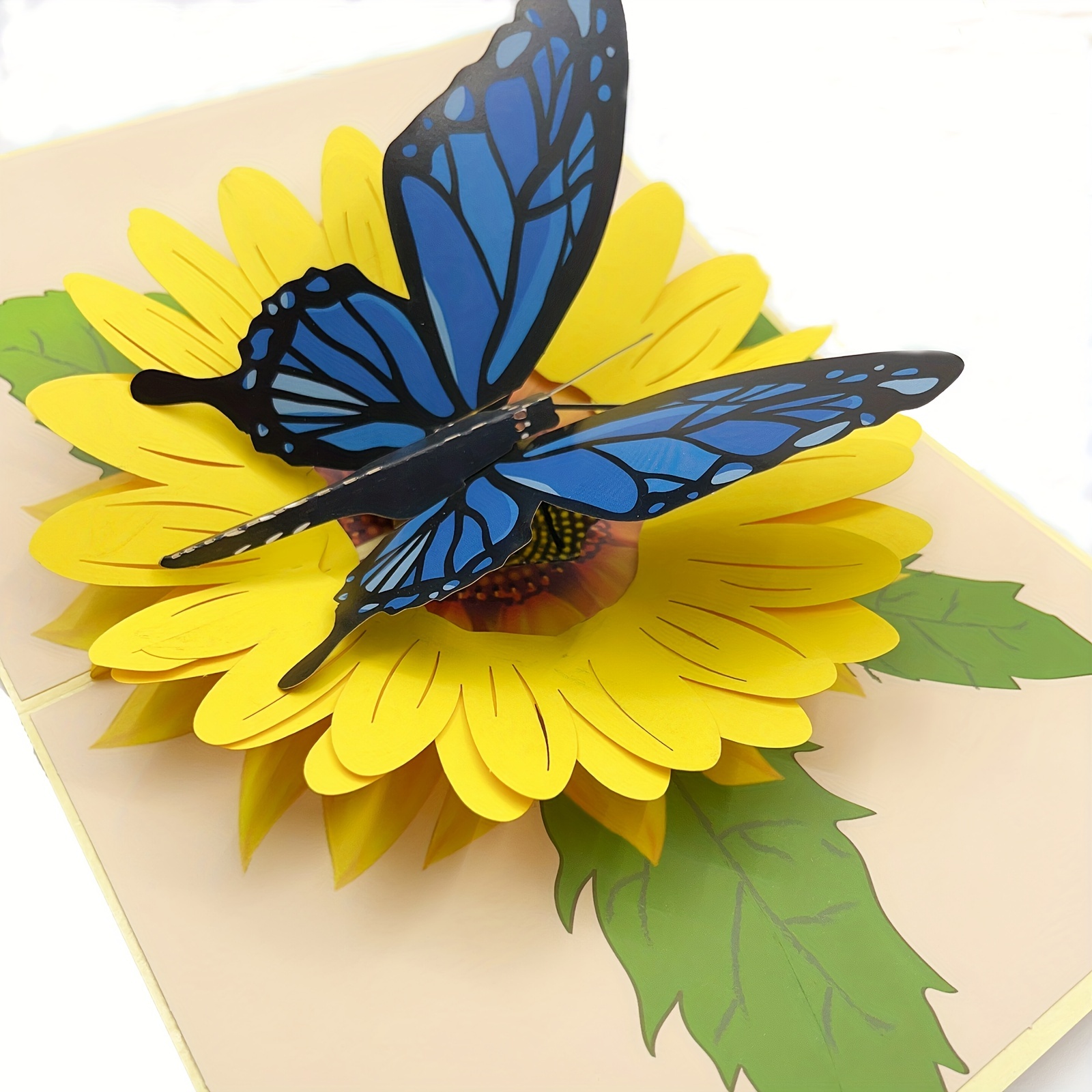 Butterfly Paper Flower Bouquet 3d Pop Up Paper - Temu