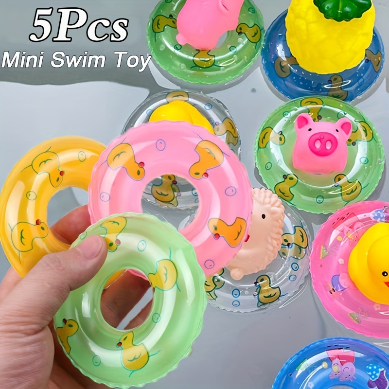 5 ピース/セット夏ミニ水泳リングおもちゃ赤ちゃん楽しい水泳人形 ...