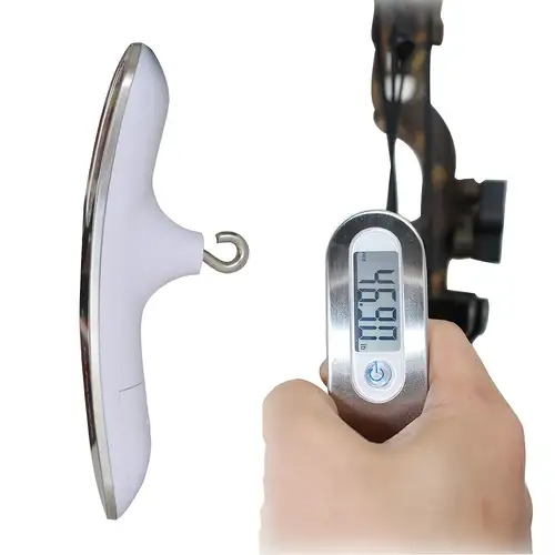Archery Bow Scale Drawing Weight Scale Bow Pressure Digital Suspension Hand  Scale Compound Bow Repeat Bow Tuning Peak Weight Hold Weight Scale 110lb  50kg Lcd Display G/oz/kg/lb