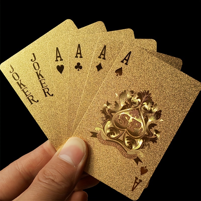 1 Pc Cool Black Playing Cards Poker Étanche Avec Motif - Temu France