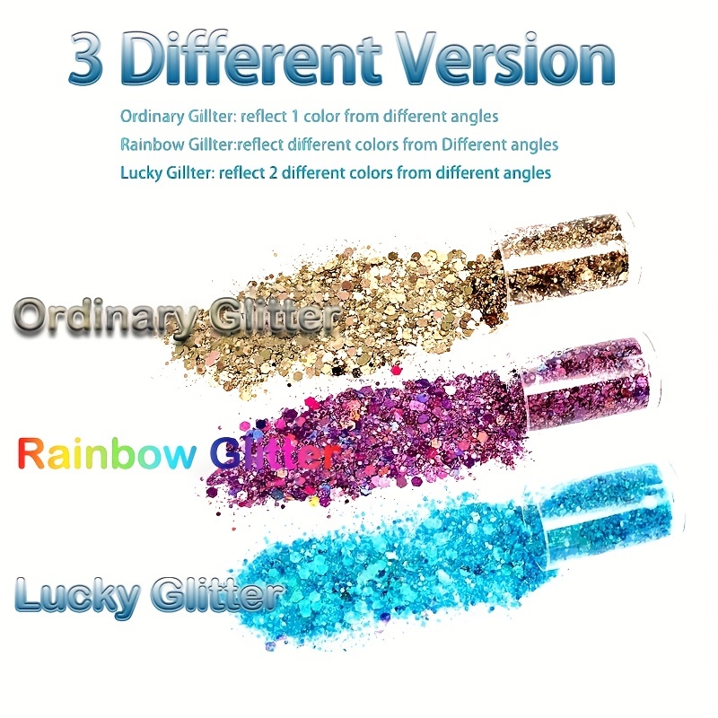 Chunky And Fine Glitter Mixed 12 Colors Chunky Sequins Fine - Temu