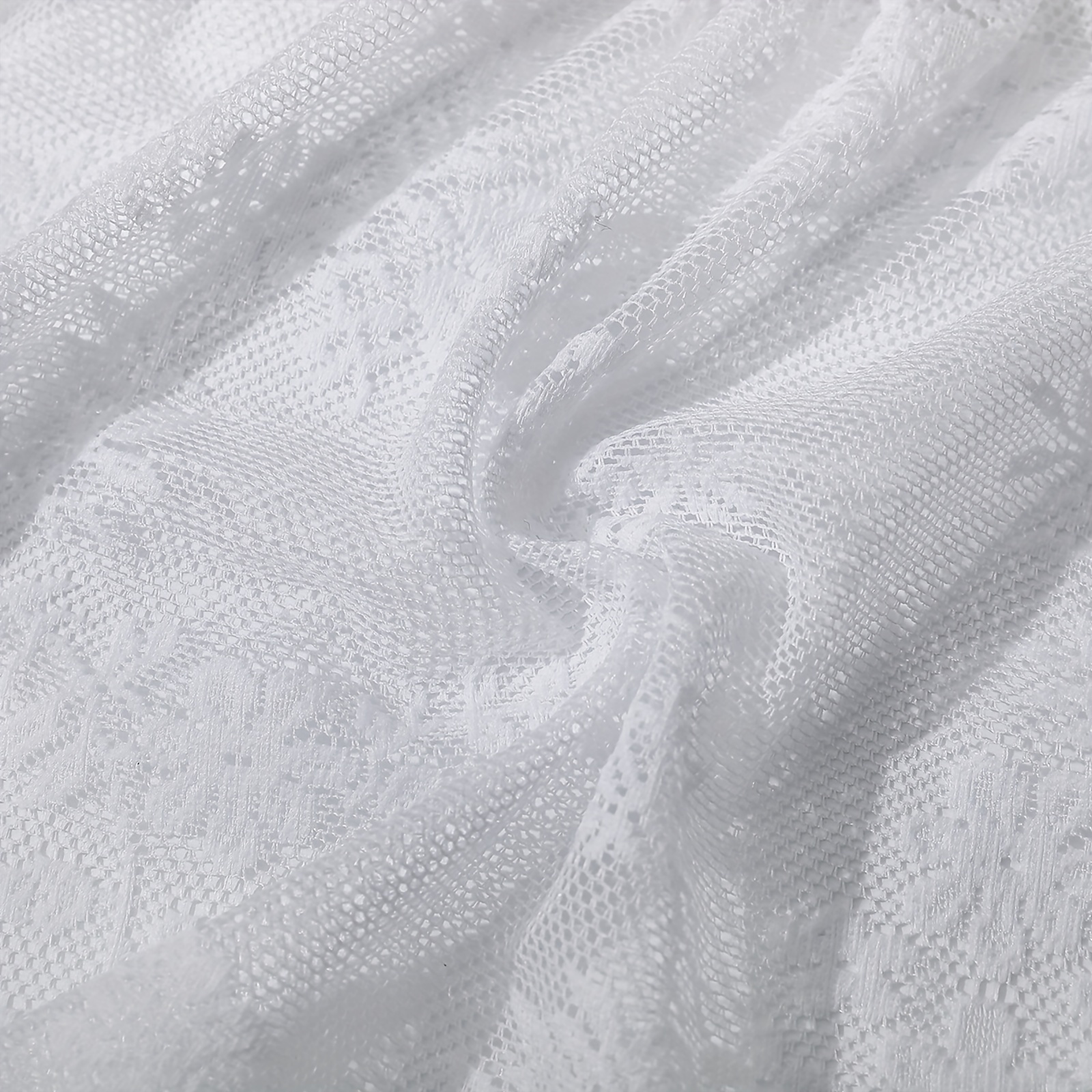 French Floral Short Curtain Romantic Kitchen Bedroom Decor Semi-Shading