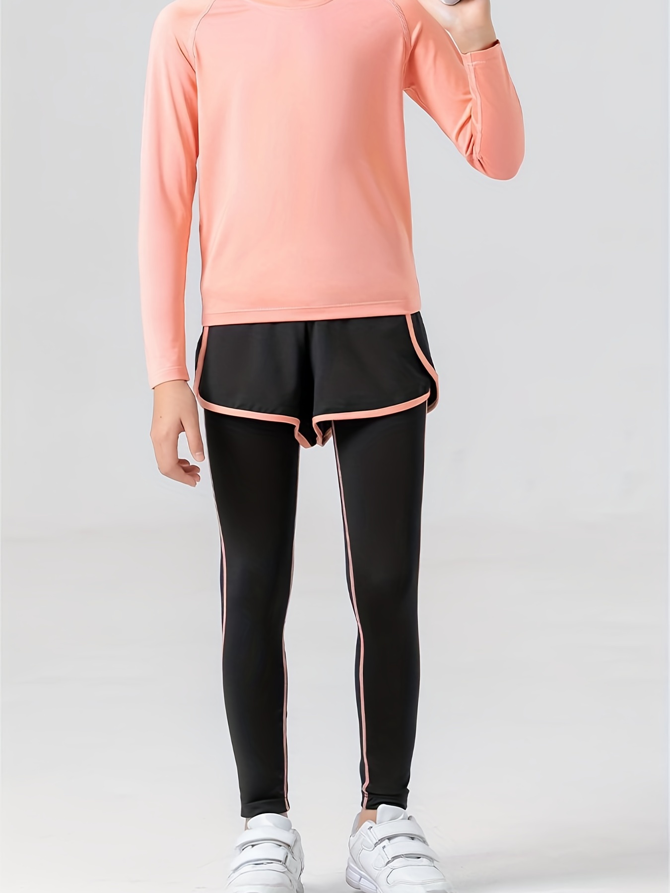 Ropa Deportiva Para Niñas Preadolescentes, Pantalones De Yoga Sin