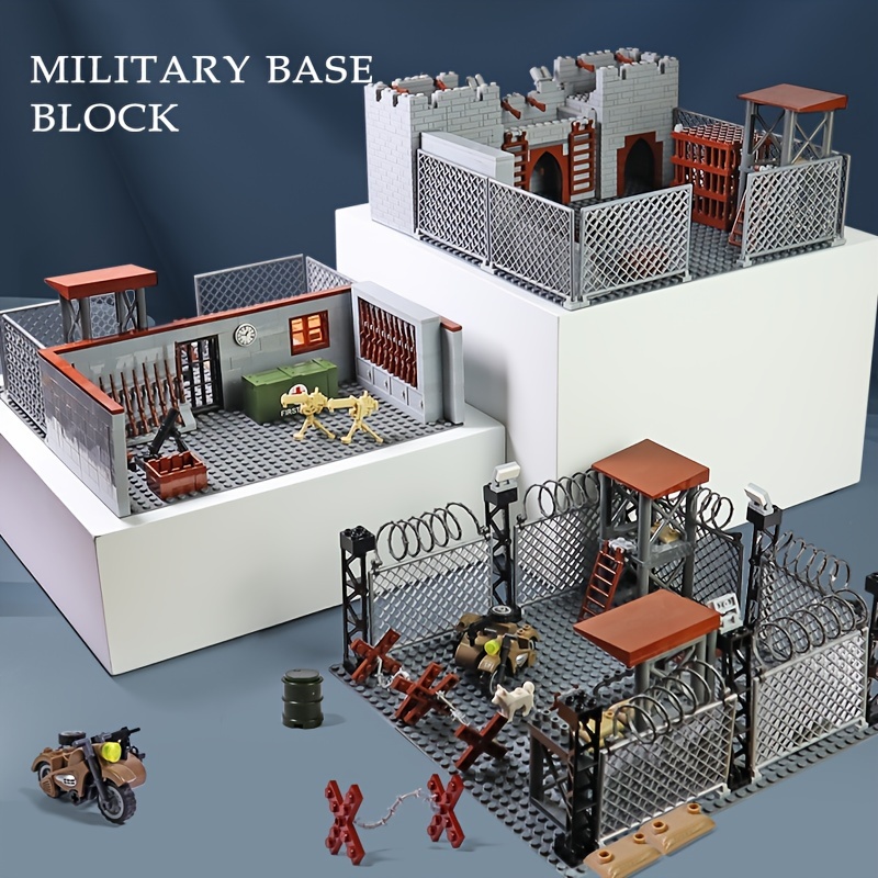 267 pièces PUBG scène de guerre WW2 Base militaire modèle briques blocs de  construction compatibles Lego jouets pour enfants assembler – acheter aux