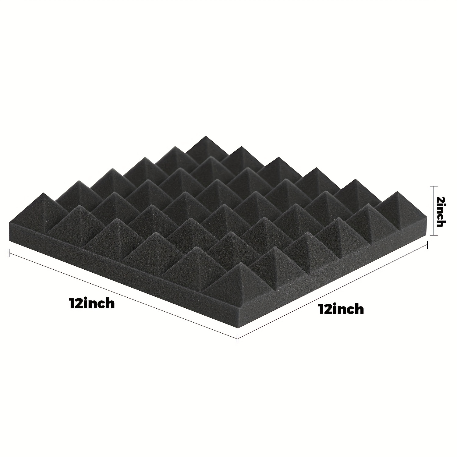 Pyramid Designed Acoustic Foam Panels Sound Proof Foam - Temu