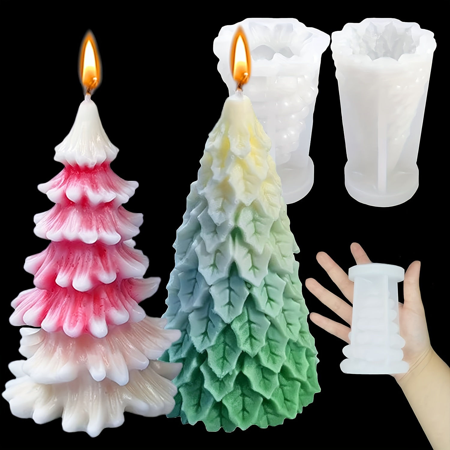 Glo Zone Color-Changing Scented Ceramic Christmas Holiday Candle