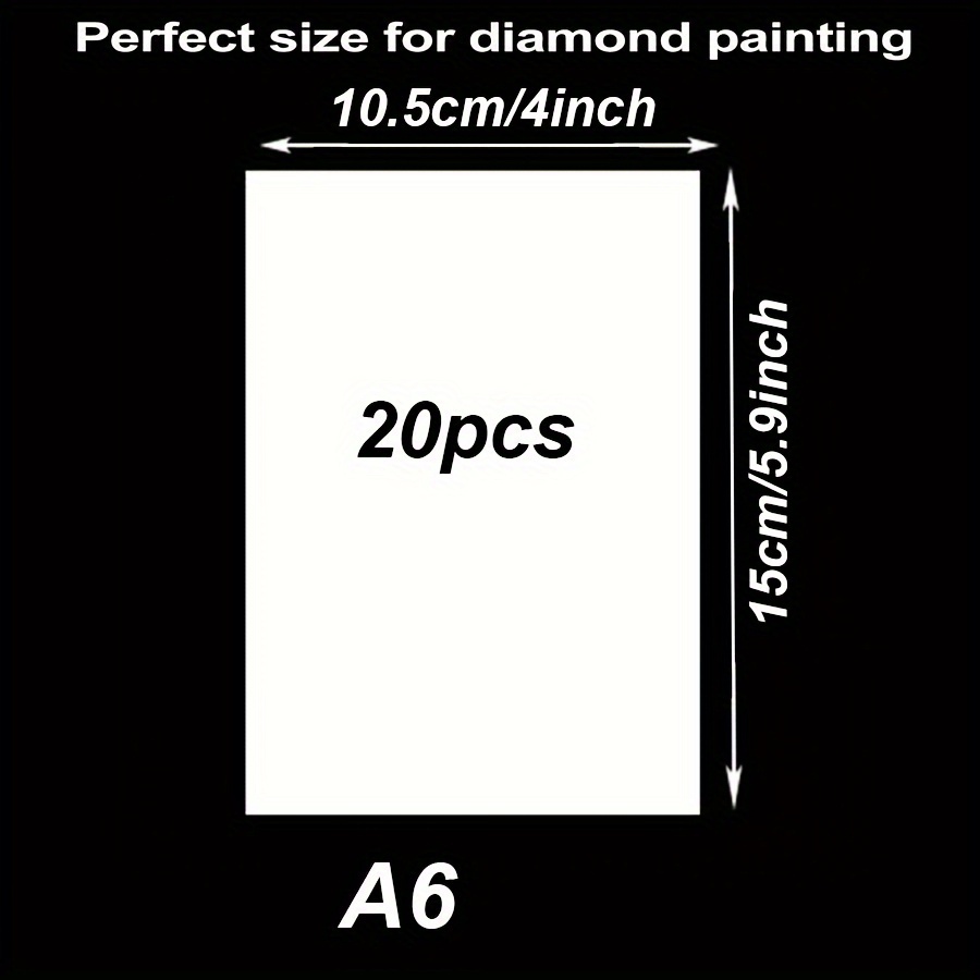 Patelai Diamond Painting Release Paper 16 x 12 cm and 15 x 10 cm Diamond  Art Paper Covering Double-Sided Non-Stick Replacement Cover Sheets Painting