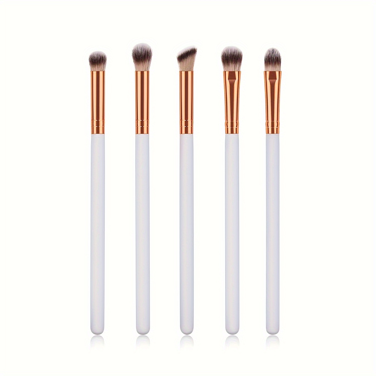 Makeup Brush Set With Pu Bag Milk White Makeup Brush With - Temu