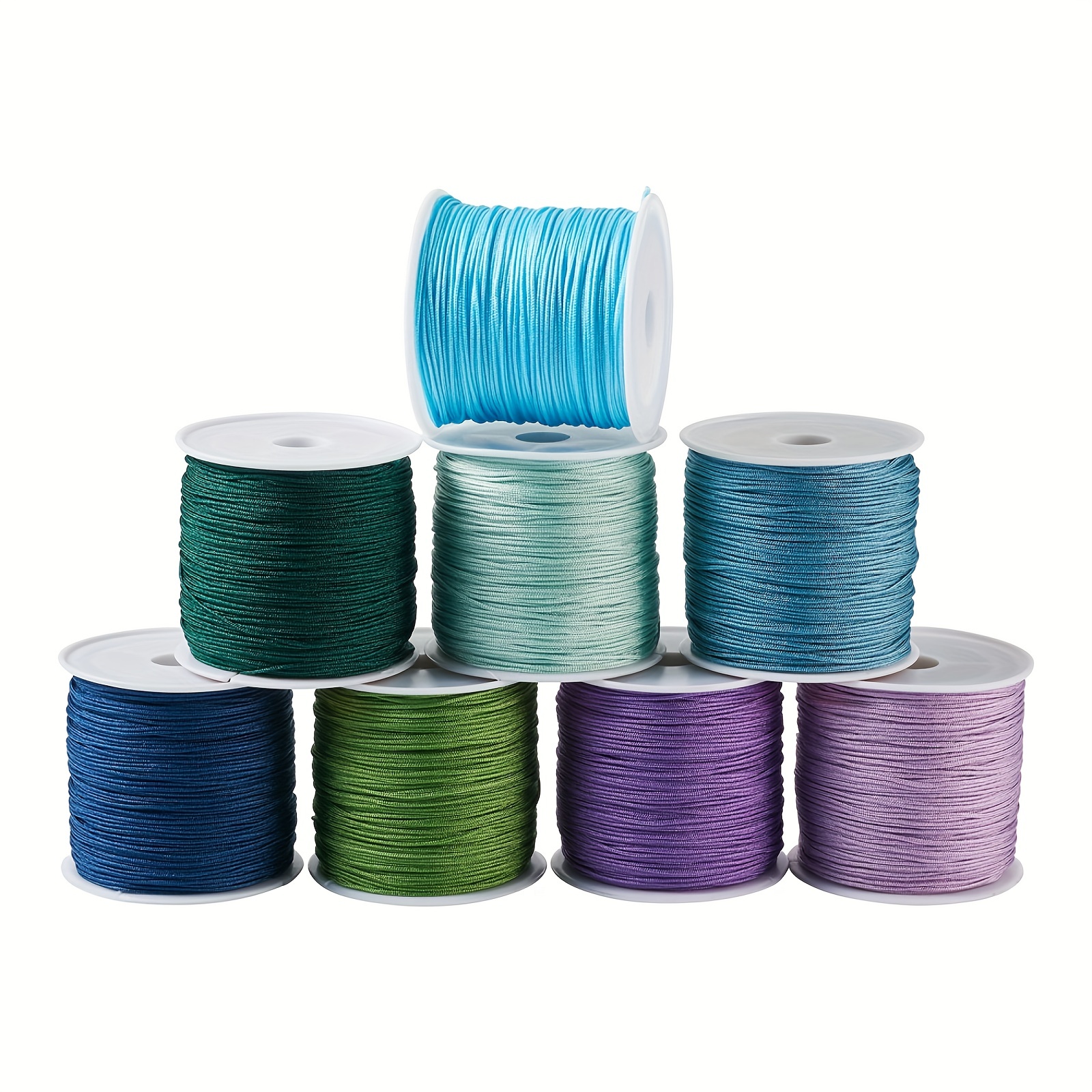 8 Styles Nylon Threads Chinese Knotting Cord Nylon Beading - Temu