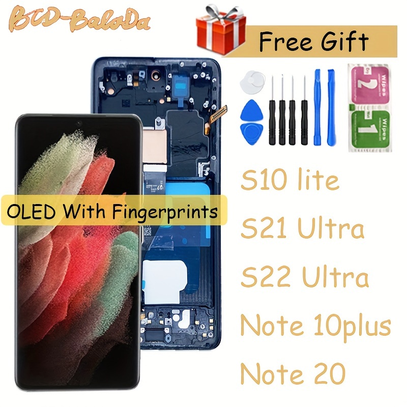 Small OLED Display LCD Touch Screen For Samsung Galaxy S22 Ultra