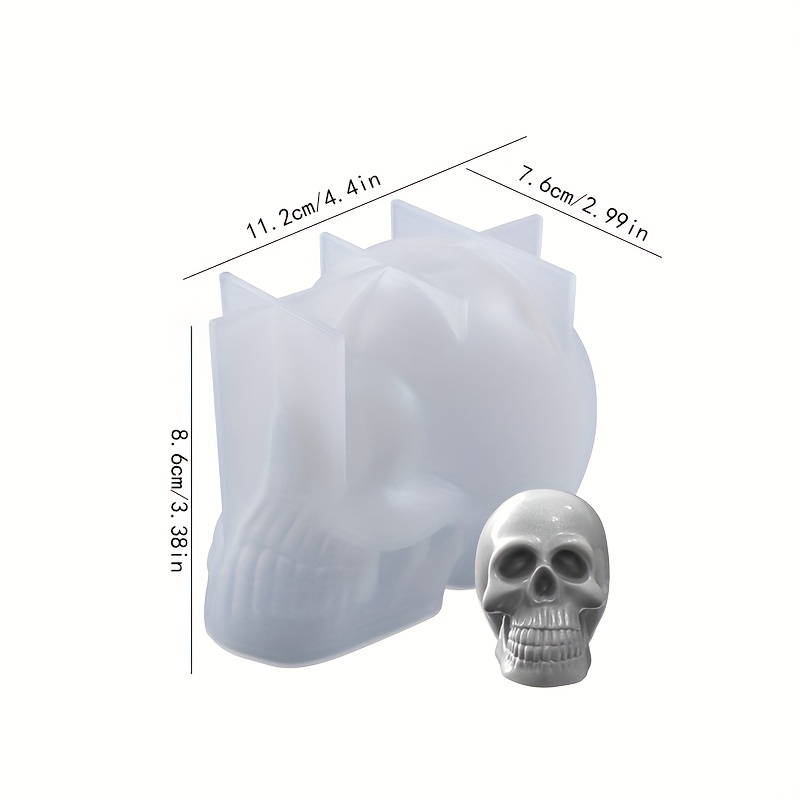  Candle Molds for Candle Making, Lantsang 3D Skull