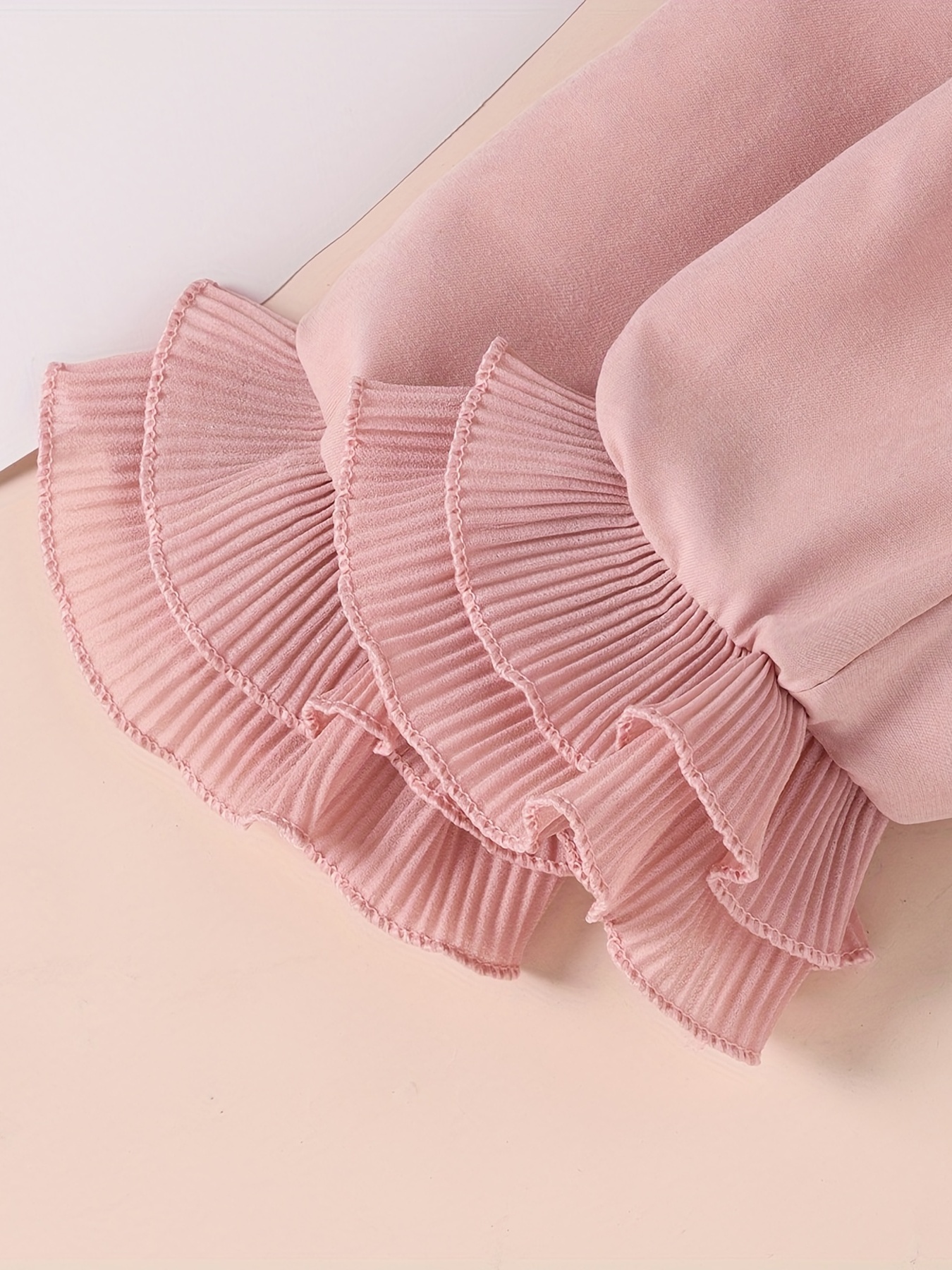 Pink hot sale ruffle coat