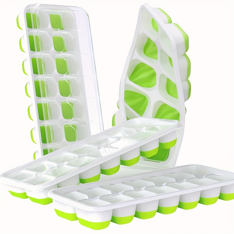 Reusable Silicone Food Freezing Storage Tray Ice Grid With - Temu