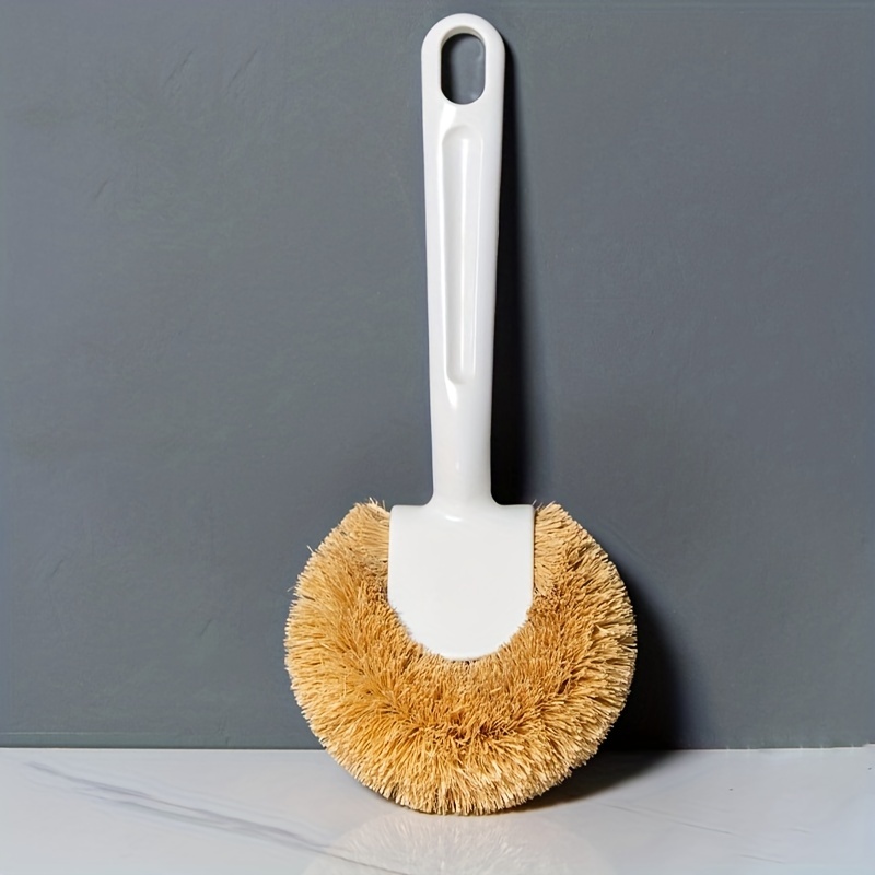 Dish Brush With Long Handle Round Scrubbing Brush For Pans - Temu