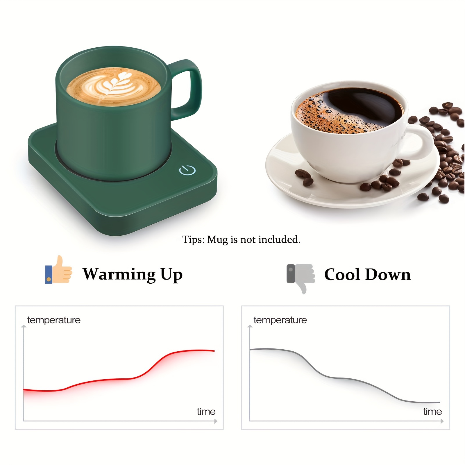 Calentador De Taza De Café Inteligente Con 3 Configuraciones - Temu Mexico