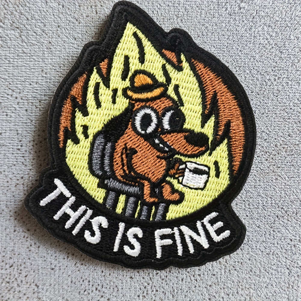 This Is Fine - Dog Meme Sticker
