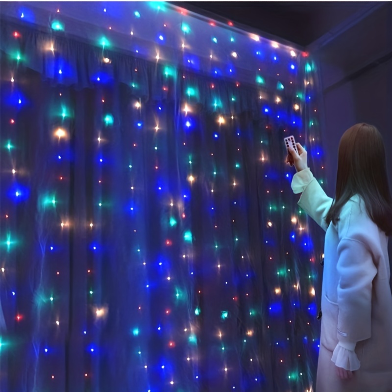 Usb Led Curtain String Lights Holiday Wedding Fairy Light - Temu