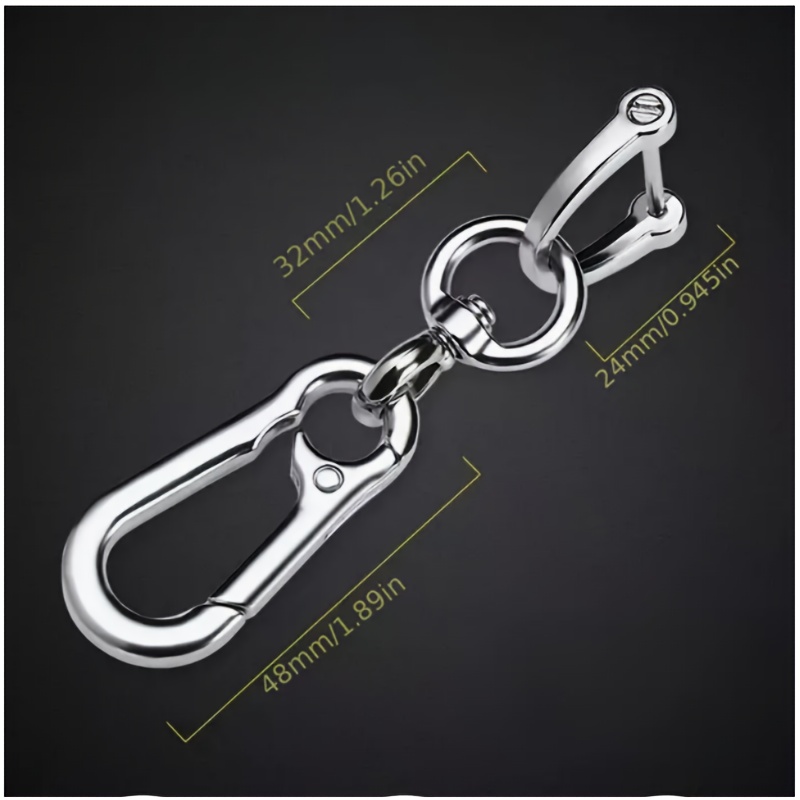 Car Keychain for Women Key Chains Women Men for Car Keys Fob Holder with  Keyrings,D-ring,Bling Clip and Carabiner Clip
