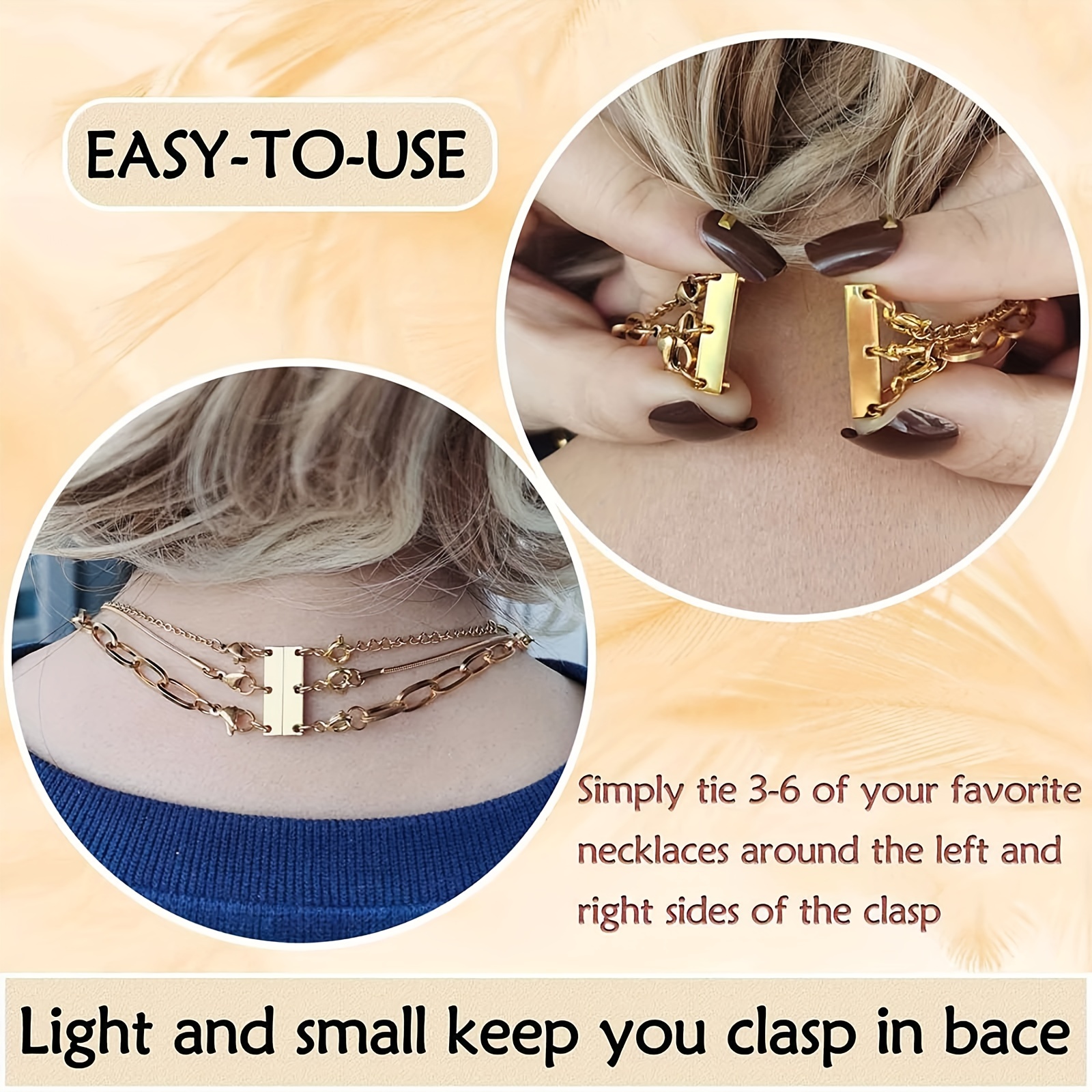 How to attach necklaces to a Layered Necklace Clasp 