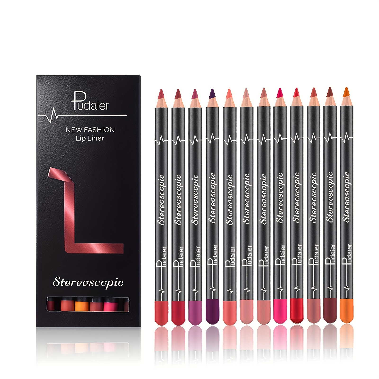 12 Pcs Long Lasting Lipstick Set With Lipliner And Matte Lip Gloss