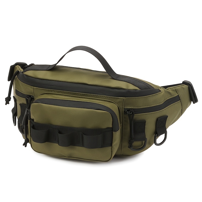 Camping Waist Chest Bag Tactical Outdoor Backpack Miliatry Molle Fishing Lure Men Shoulder Sling Fanny Pack Sports Hiking Bags Tpu Black
