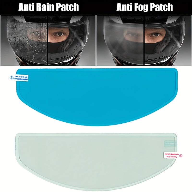 Amdohai Film de protection universel anti-buée et anti-pluie pour casque, film  anti-buée pour visière de casque, autocollant de protection pour lentille 