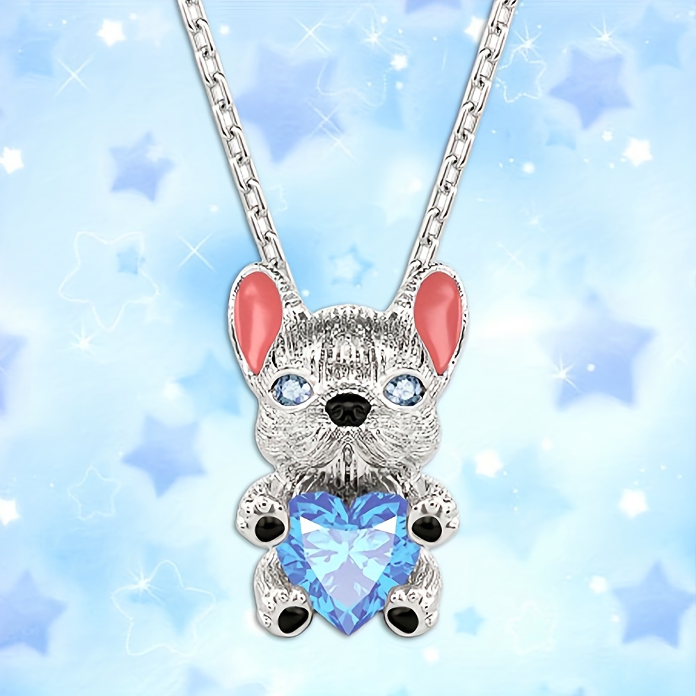 Heart Dog Pendant Necklace - Ideal Gift for Her