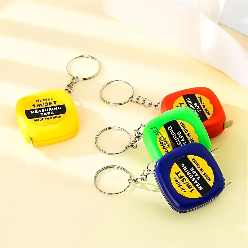 5-Feet Square Tape Measure Automatic Retractable Keychain