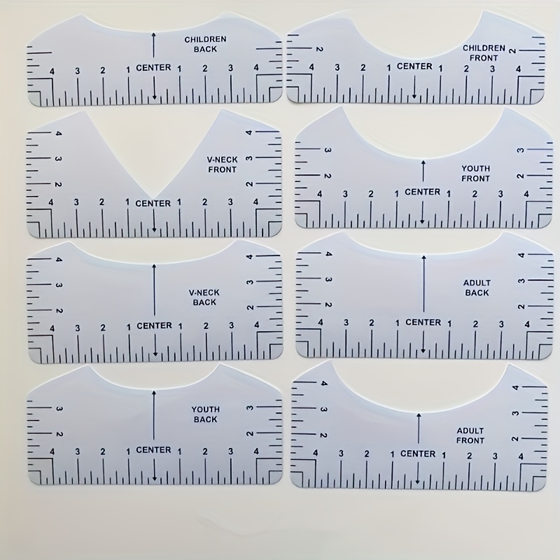 T-shirt Ruler Guide, T-shirt Ruler For Vinyl Alignment, T-shirt