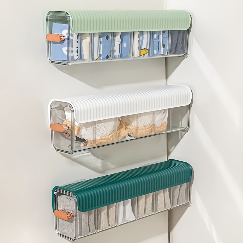 4/ Underwear Storage Box Compartments Superposition Drawer - Temu Canada