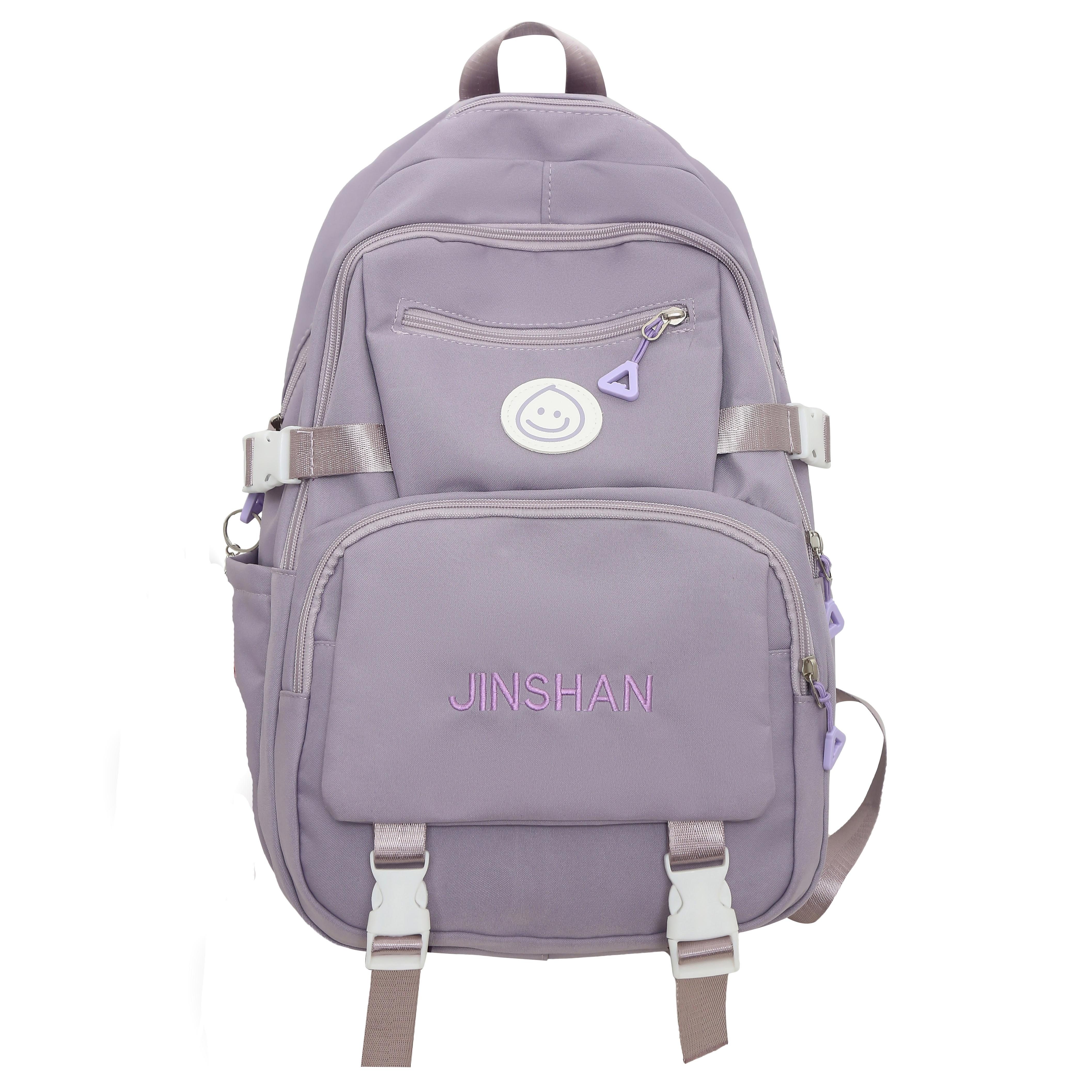 Simple Color Contrast Large Capacity Preppy Backpack, Nylon Lightweight  School Campus Daypack, Fashion Travel Commuter Bag - Temu Bahrain