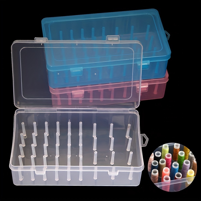 1pc 42 Axis Tool Box Plastic Transparent Thread Box Household