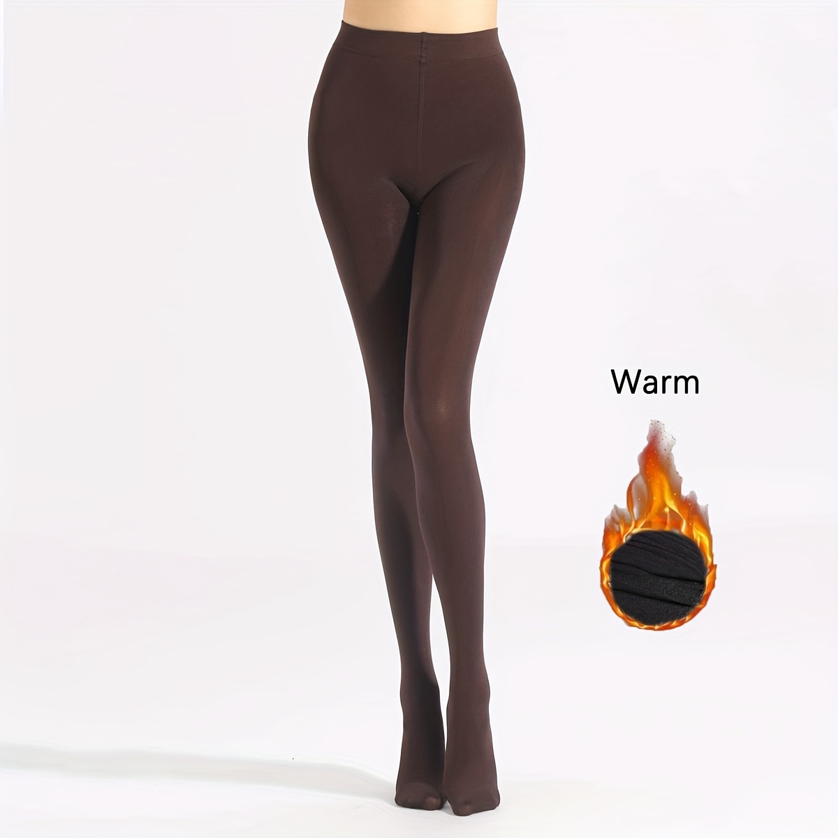Thermal Thick Leggings Warm Tights Elastic Plush Lined Pants
