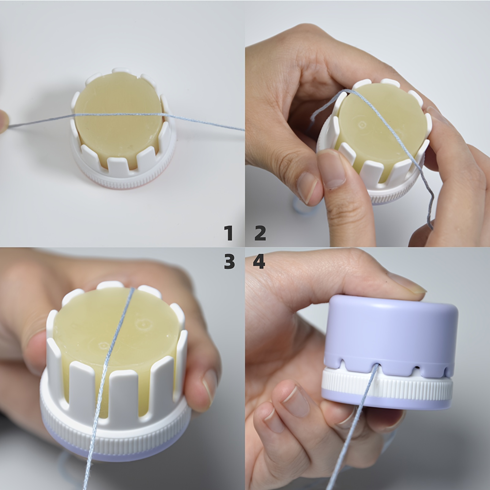 Beeswax Quilting Thread Holder Sewing Thread Lubricator Wax - Temu