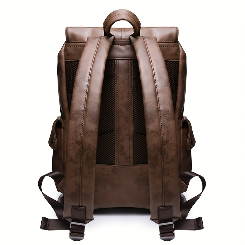 Pu Leather Large Capacity Backpack, Travel Laptop Backpack, School Bag For  Middle High School College Student - Temu Austria