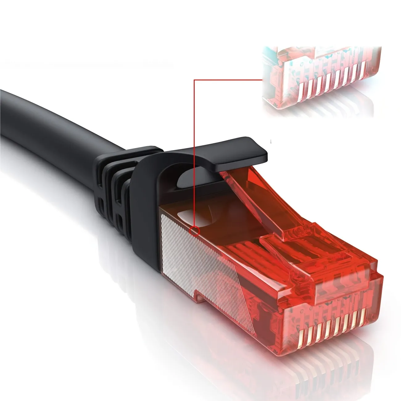 censur salami Bestået Ethernet Cable - Gigabit Lan Network Cable Rj45 - Cat 6 With High Speed Of  10 100 1000mbit S - Patch Broadband Cable - Molded For Switch Router Modem  Patch Panel Pc And More - Temu