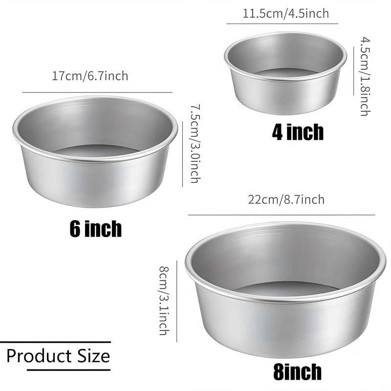 Cake Pan Set Aluminium Cake Pans With Removable Bottom - Temu