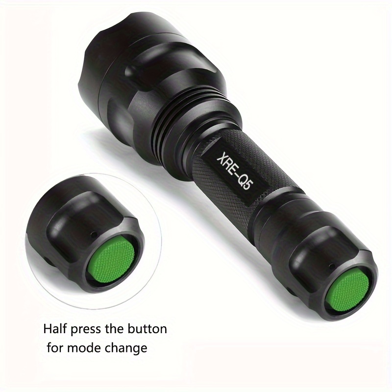 Anjoet C8 CREE LED Flashlight Light Green/Red /White Tactical